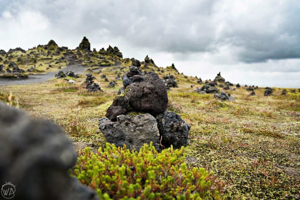 Iceland off the beaten path with hidden gems map - Laufskálavarða – rock piles in Iceland 