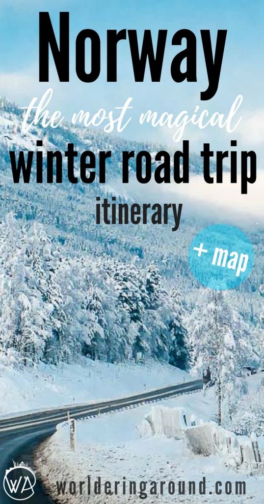 Try epic Norway winter travel with this 5 day roadtrip itinerary covering true winter wonderland adventures. Starting from Oslo and covering the most scenic routes in Norway with Norway in the Nutshell and UNESCO fjords, it's a perfect idea for winter holidays in Norway. | Worldering around