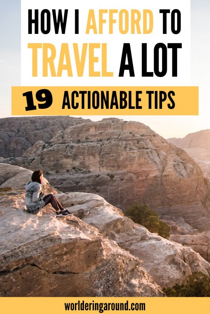 How to afford traveling? I share my best budget travel tips on how to afford to travel more. Find out how to save money for travel, how to find cheap flights and affordable hotels, where to eat on the budget. Tips for full-time employees as well as students. #affordtravel #cheaptravel #budgettravel #traveltips #traveltricks #cheapflights #cheaphotels #travelblogger #travelblog