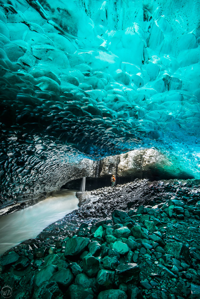 Interior of the ice cave