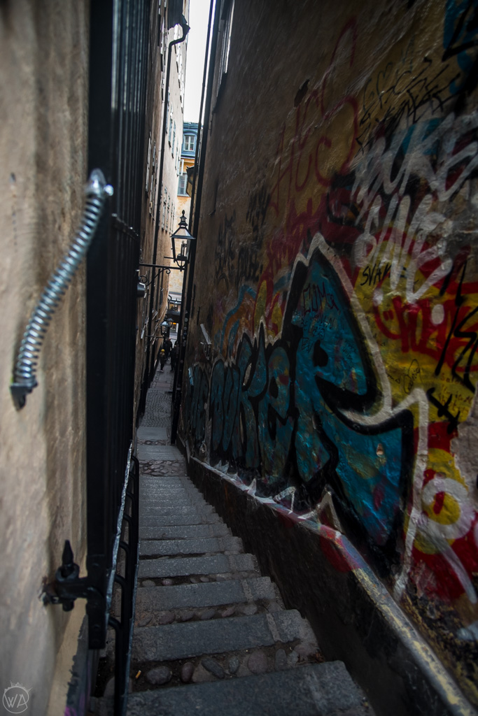 The narrowest street in Stockholm